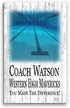 Swim Coach Gift Plaque Personalized SIGNABLE For Great Swimming Team Coaches