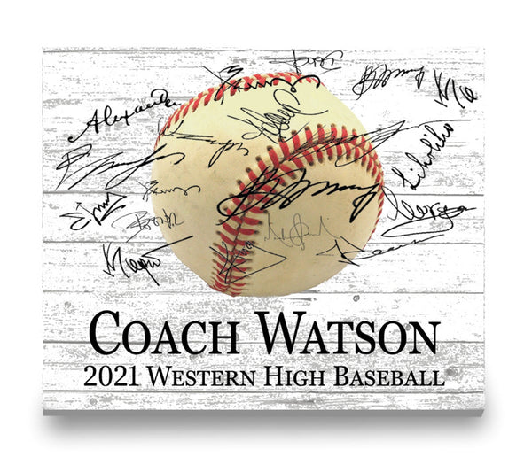 Personalized Coach Gift Plaque Signable  SELECT YOUR SPORT