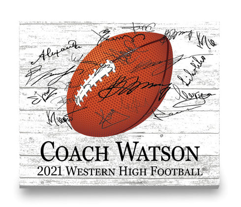 Personalized Coach Gift Plaque Signable  SELECT YOUR SPORT