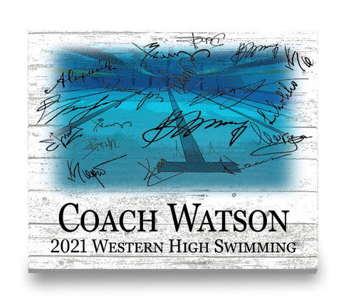 Personalized Coach Gift Plaque Signable  SELECT YOUR SPORT