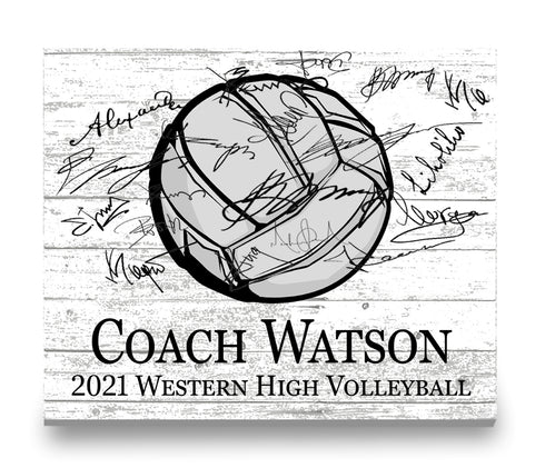 Personalized Coach Gift Plaque Signable  SELECT YOUR SPORT