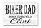 Biker Dad Sign Born To Be Wild Motorcycle Rider Gift Personalized