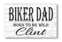 Biker Dad Sign Born To Be Wild Motorcycle Rider Gift Personalized