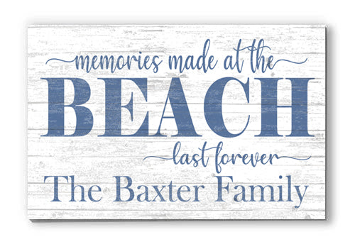 Custom Beach House Sign Personalized Memories Made At The Beach Last Forever