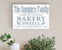 Personalized Bakery Sign Made With Love Wooden Kitchen Decor Wall Art