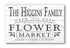 Vintage Flower Market Sign PERSONALIZED Custom Farmhouse Style Home Décor