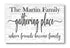 Gathering Place Family Name Sign Where Friends Become Family