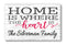 Home Is Where the Heart Is Sign Solid Wood 16.5in x 10.5in