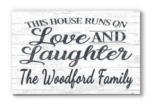 Personalized Rustic Sign Family Name Farmhouse Style
