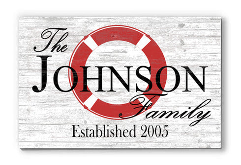 Custom Lake House Sign for Beach Home or Pool Area Name & Established Date