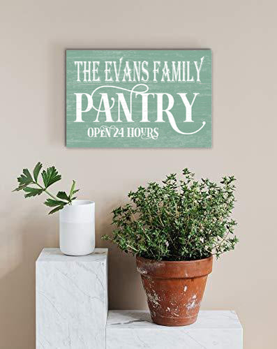 Personalized Pantry Sign Farmhouse Decor Custom Made