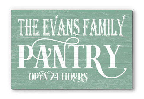 Personalized Pantry Sign Farmhouse Decor Custom Made