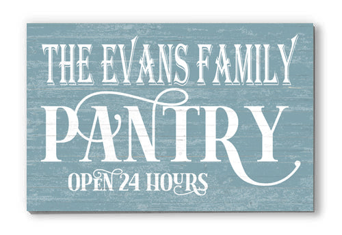 Personalized Kitchen Pantry Sign Farmhouse Decor Custom Made