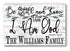 Home Blessing Sign Personalized Family Name Farmhouse Decor Wall Art