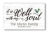 Family Name Sign Personalized Gift Farmhouse Decor "It Is Well With My Soul" Custom Wood Quote Wall Art - 16.5" x 10.5"