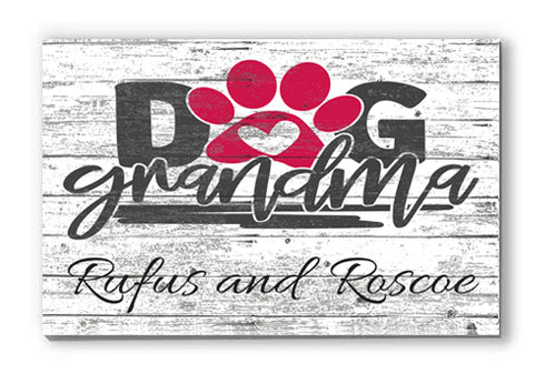 Dog Grandma Sign Personalized With Dog Names