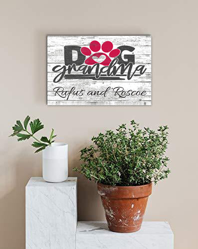 Dog Grandma Sign Personalized With Dog Names
