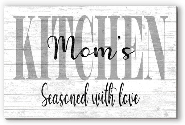 Personalized Kitchen Sign Seasoned With Love