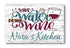 Sign Save Water Drink Wine Personalized Wine Bar Kitchen Decor