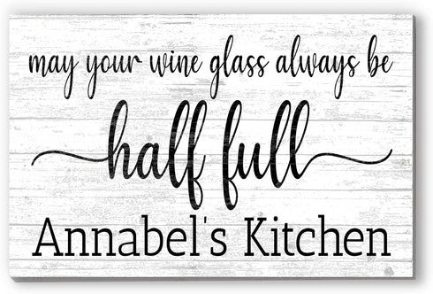 Custom Wine Kitchen Decor Sign Personalized Wine Lover Gift
