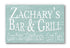 Custom Man Cave Bar & Grill Sign Personalized Gift