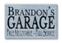 Personalized Garage Man Cave Sign