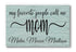 Mom Gift Sign with Kids Names For Mother's Day Or Birthday