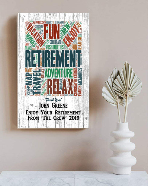 Personalized Retirement Gift Plaque