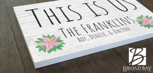 This Is Us Sign Personalized With Family Names