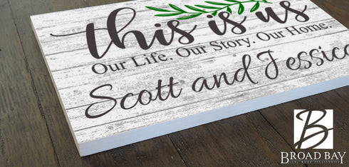 This Is Us Sign Personalized Farmhouse Style Family Décor
