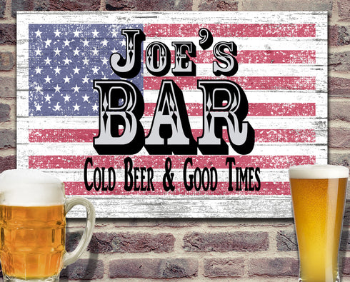 Home Bar Sign PERSONALIZED Man Cave Decor For Men Husband Father Dad
