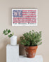 Personalized American Flag Sign Pledge of Allegiance Family Name