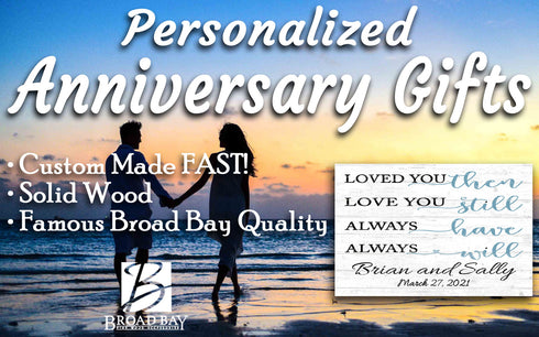 Personalized Anniversary Gift Sign or Custom Wedding Gift