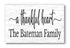 A Thankful Heart Sign - Personalized Custom Family Name Farmhouse Wall Art