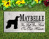 Afghan Hound Memorial Stone - Custom Personalized Marble Grave Marker