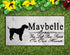 Airedale Memorial Stone - Custom Personalized Marble Grave Marker