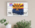 Arizona Home Sign - Personalized Family Name & Established Date - Custom Wood