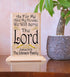 As For Me And My Family We Will Serve The Lord Sign Plaque Custom Religious Family Gift