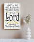 As For Me And My House We Will Serve The Lord - Personalized Large Wood Sign