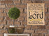 As For Me and My House We Will Serve The Lord Sign Personalized