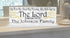 As For Me And My House We Will Serve The Lord Sign - Personalized Family Name