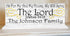 As For Me And My House We Will Serve The Lord Sign - Personalized Family Name