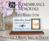 Baby Memorial Plaque With Photo - Personalized for Shelf or Desktop Marble 8x4in