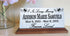 Baby Memorial Plaque - Personalized Baby Footprints and Angel Wings for Shelf or Mantel