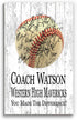 Baseball Coach Gift Plaque - Personalized and Signable by the Team