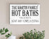 Hot Baths 10 Cents Bathroom Sign - Personalized Farmhouse Decor Wall Art