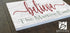 Personalized Believe Christmas Sign - Custom Family Name Holiday Decoration