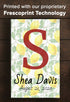 Personalized Monogram Name Sign - Custom Lemon Chic Nursery or Bedroom Wall Art