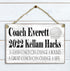 Coach Gift Plaque Personalized for Coaches