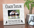 Coach Gift Plaque UPLOAD Your Photo - SELECT YOUR SPORT -
